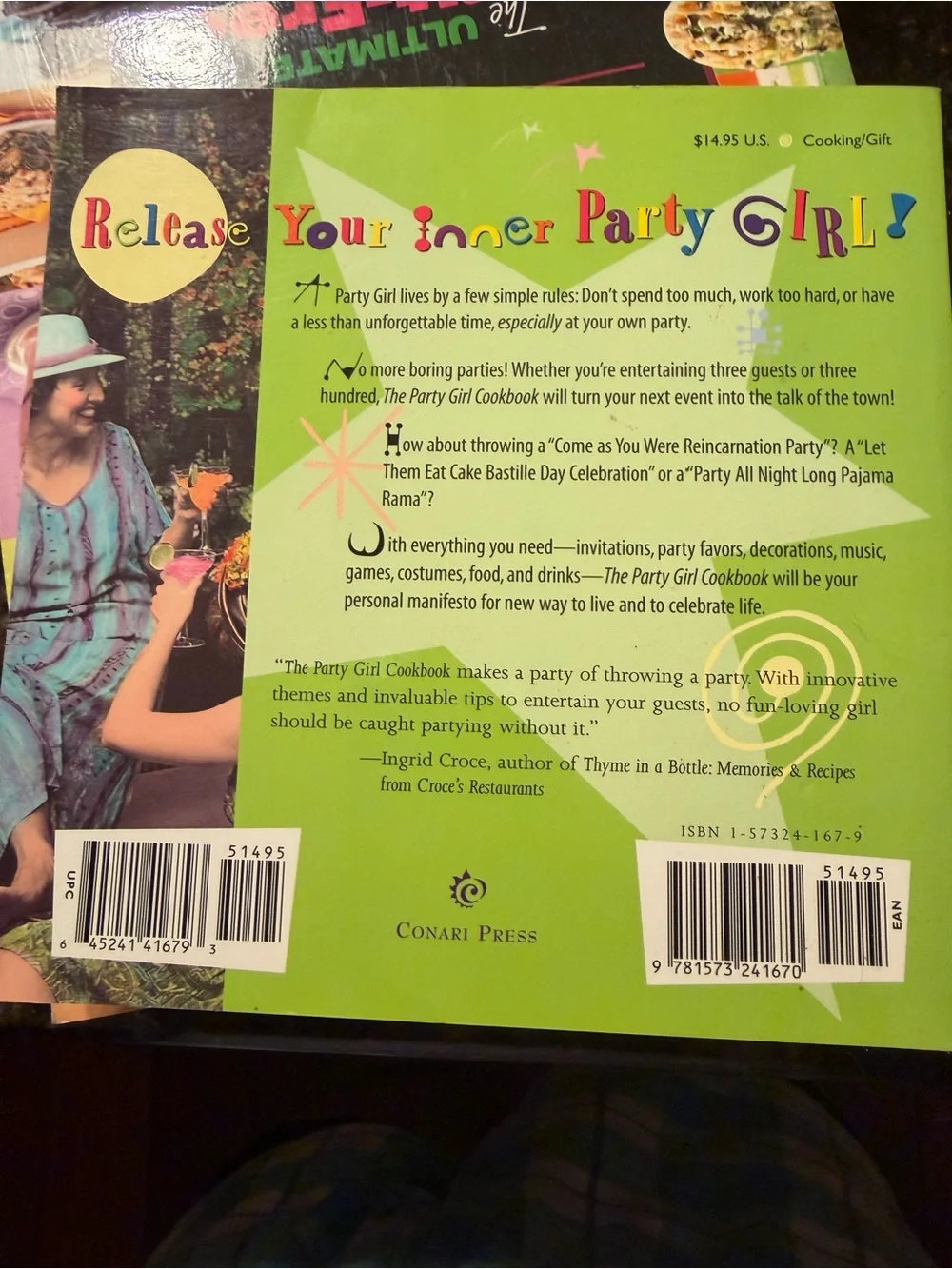 The Party Girl Cookbook - Colorful Floral Cover
